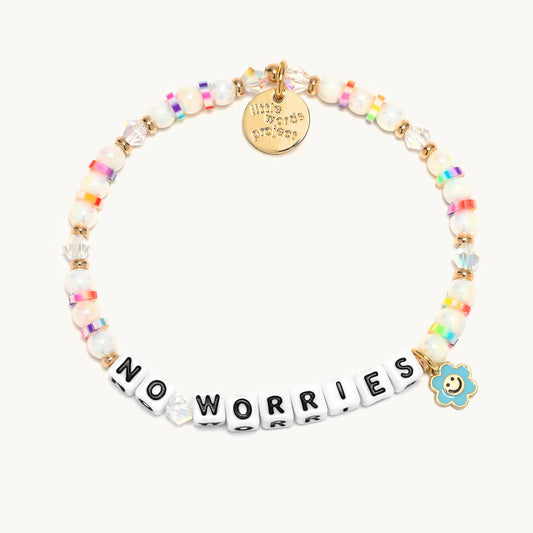 No Worries / Happy Flower Little Words Project Beaded Bracelet