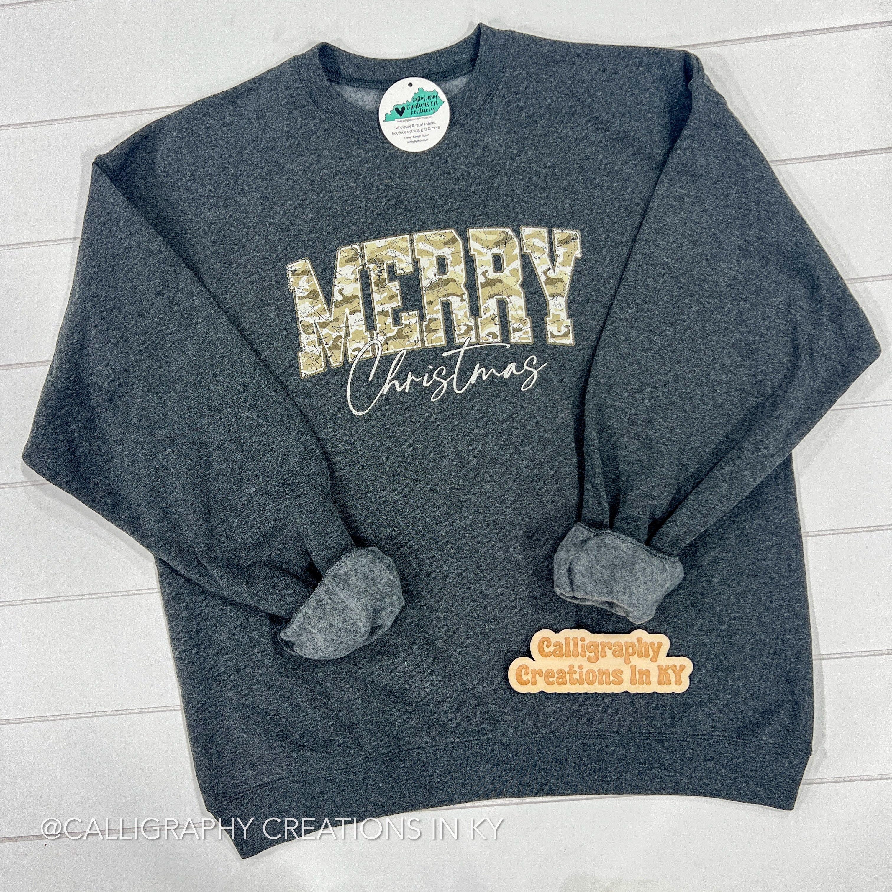 Camo Merry Christmas Sweatshirt