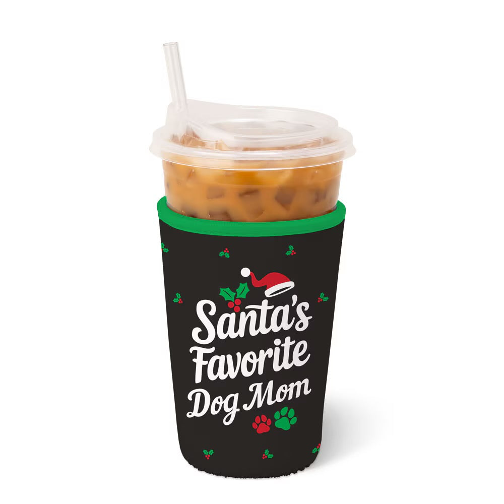 Santa’s Favorite Dog Mom Medium Swig Iced Cup Coolie