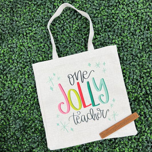 Jolly Teacher Doodles By Rebekah Tote