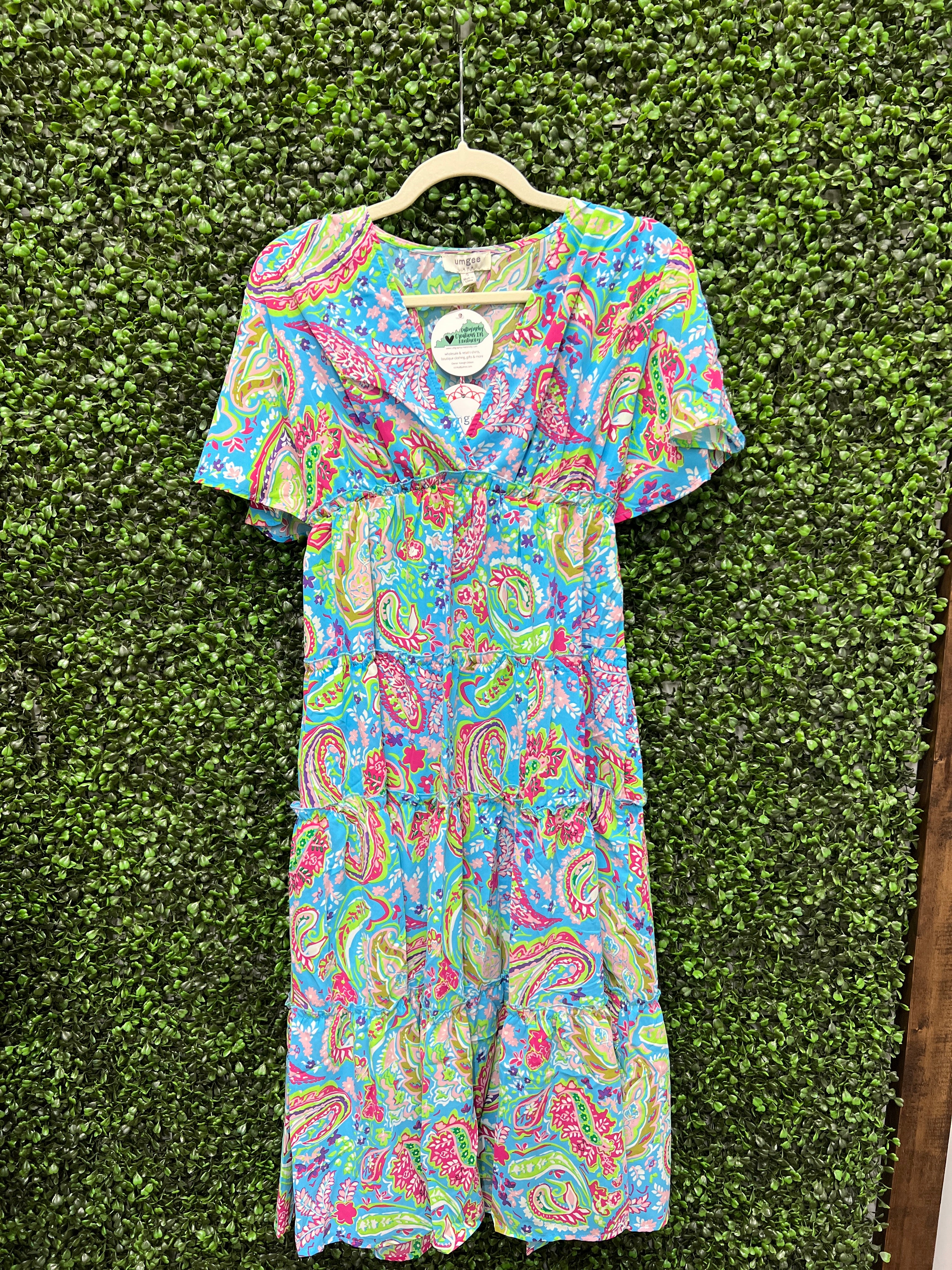 Green Multi | Shayla Dress *FINAL SALE*