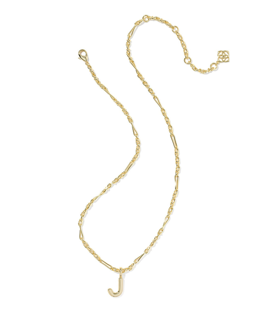 GOLD CHAIN NECKLACE WITH THE LETTER J