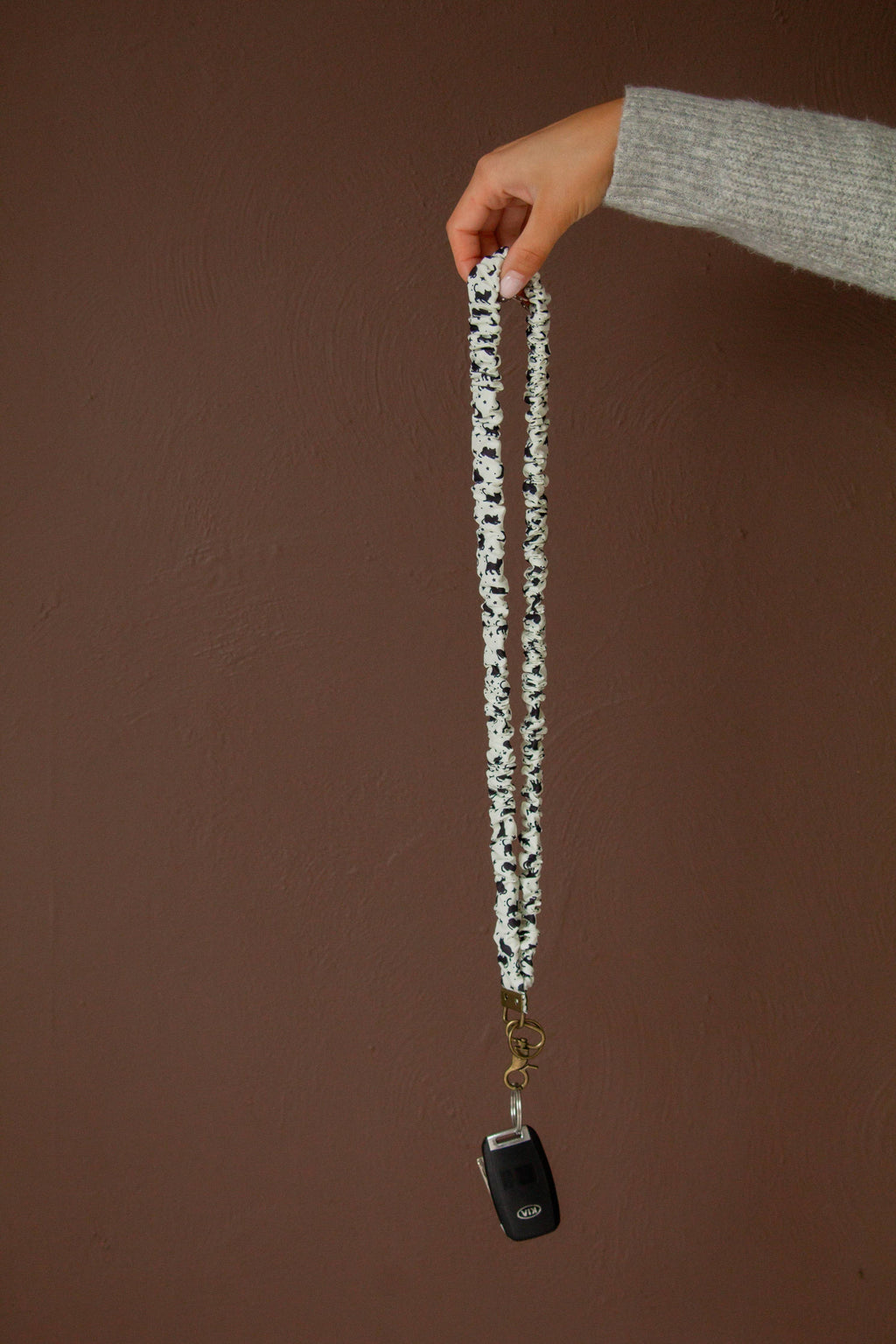 Black Cat Scrunchie Lanyard