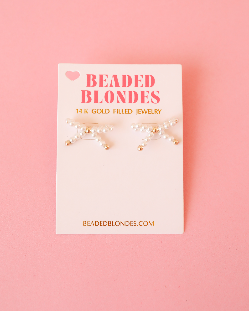 Pearl Bow Earrings | Beaded Blondes