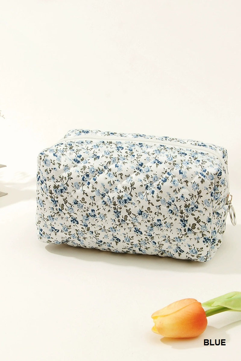 Blue | Cutesy Floral Pouch