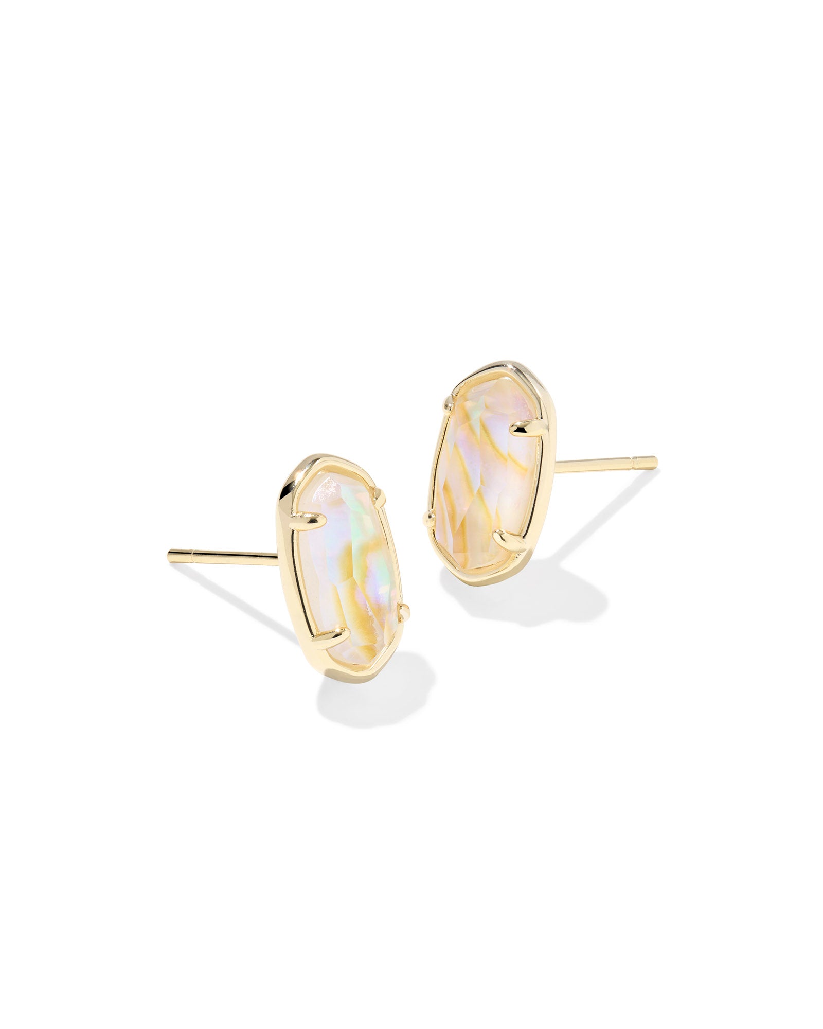 Kendra Scott Grayson Stud Earrings - Gold Iridescent Abalone