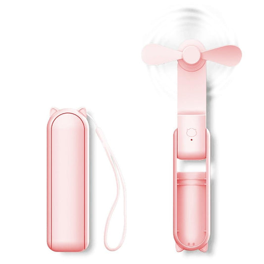 Pink | Multifunctional Folding Fan & Portable Charger