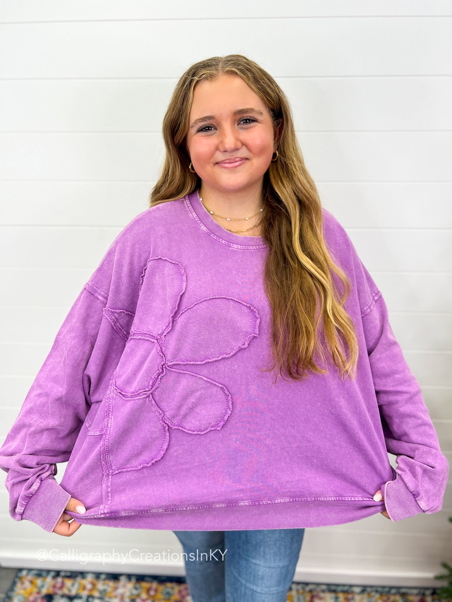 Orchid | Flower Power Pullover *FINAL SALE*