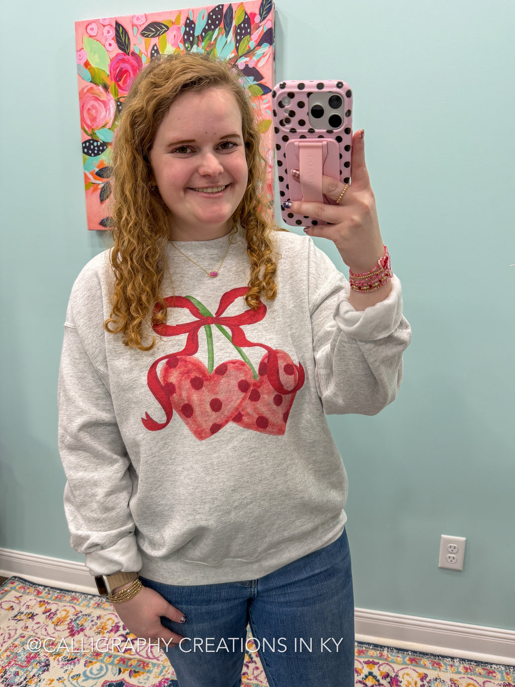 Heart Cherries Sweatshirt