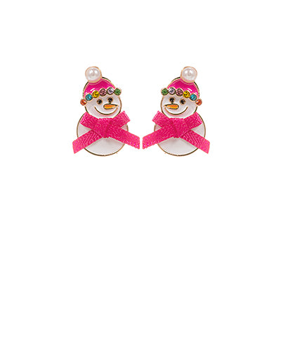 Bundled Snowmen Stud Earrings