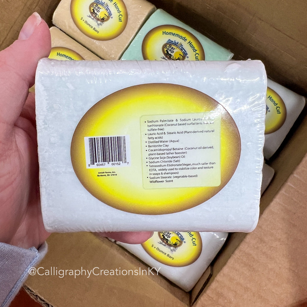 Amish Farm Soap Bars | Individually Wrapped