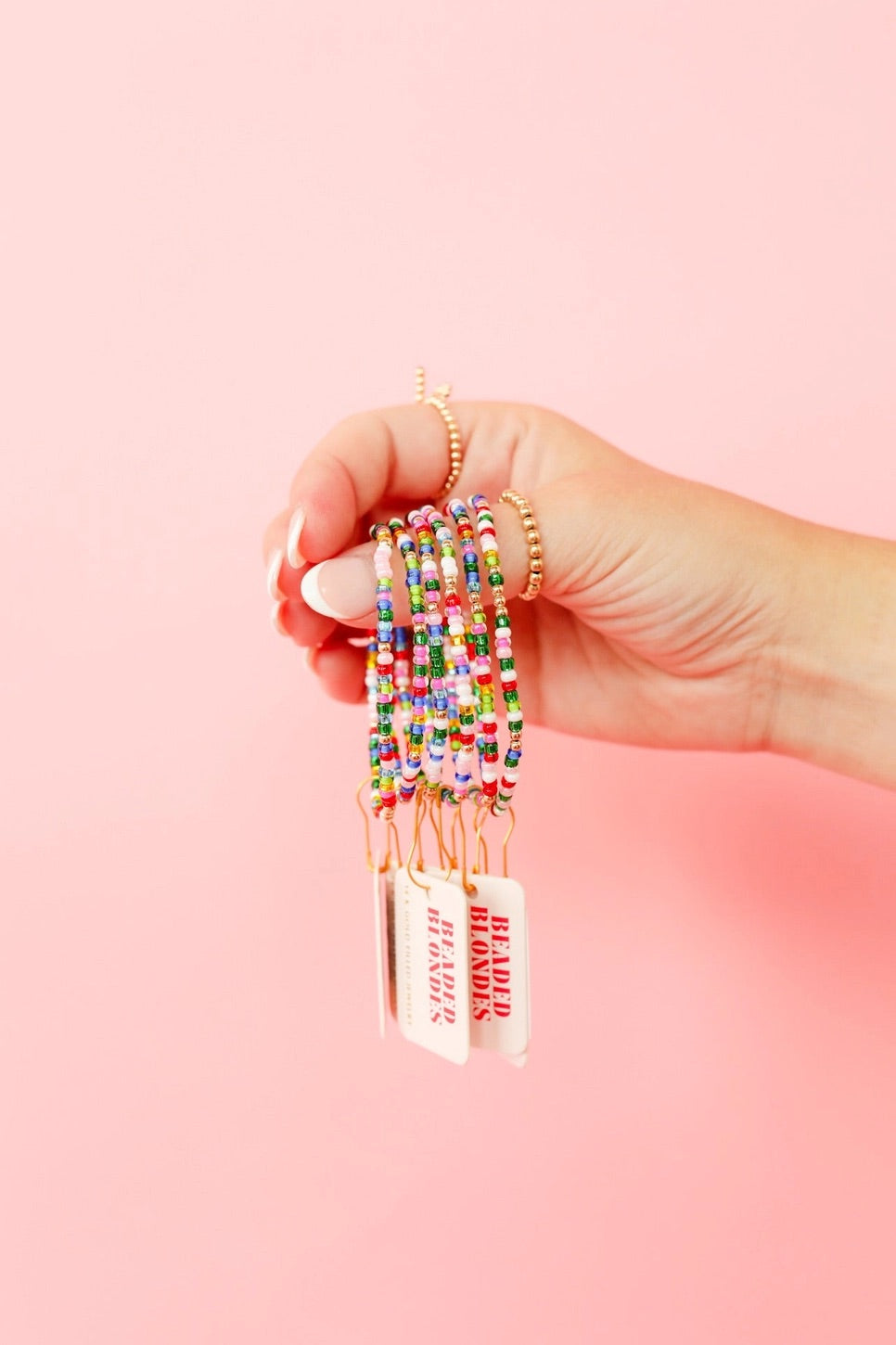 Let It Snow Sprinkle Beaded Blondes Bracelet