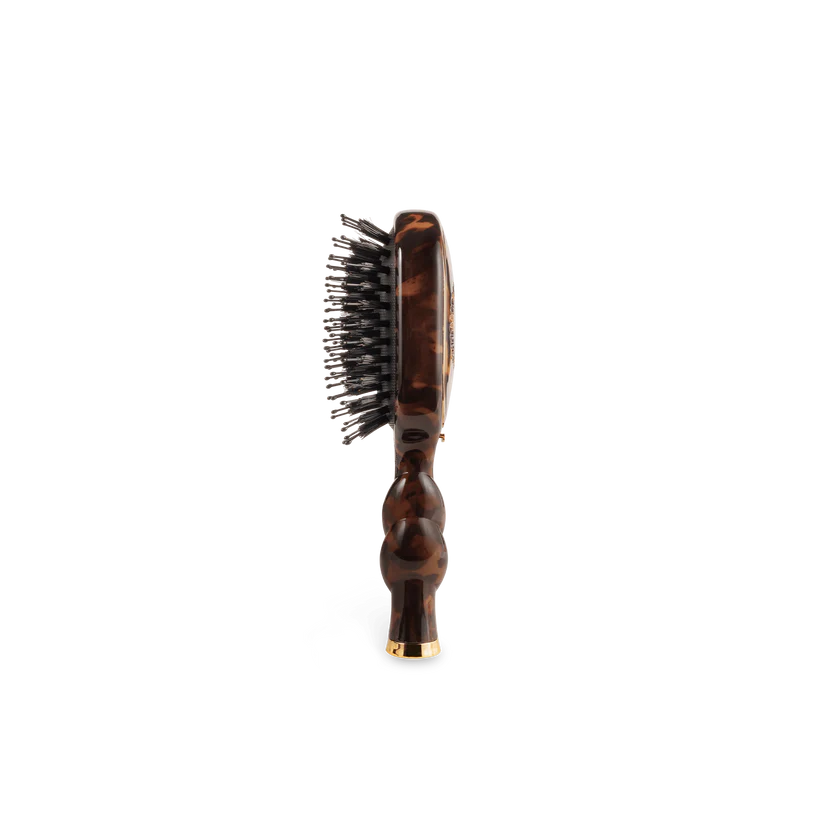 Teleties Mini Boar Bristle Hair Brush - Tortoise