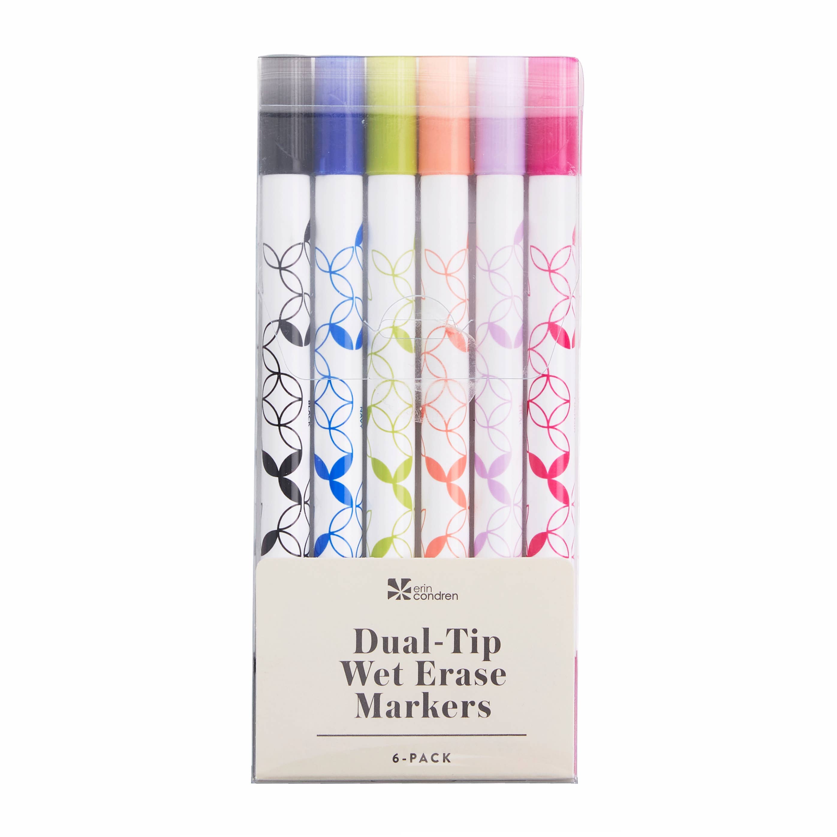 Dual-Tip Wet Erase Markers 6 Pack