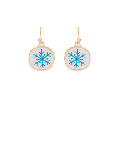 Snowflake Pendant Earrings
