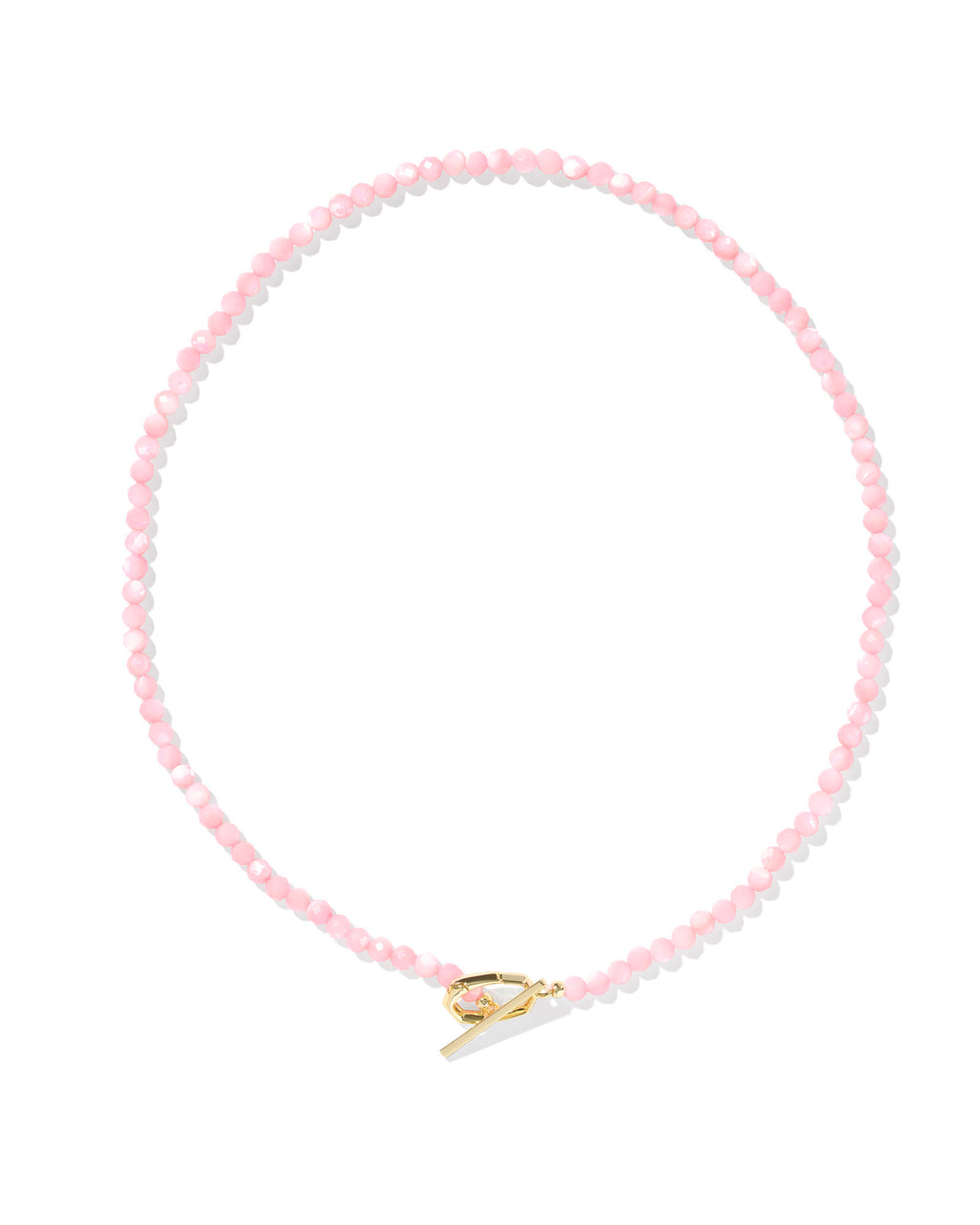 Kendra Scott Sylvia Strand Necklace - Gold Pink Chalcedony