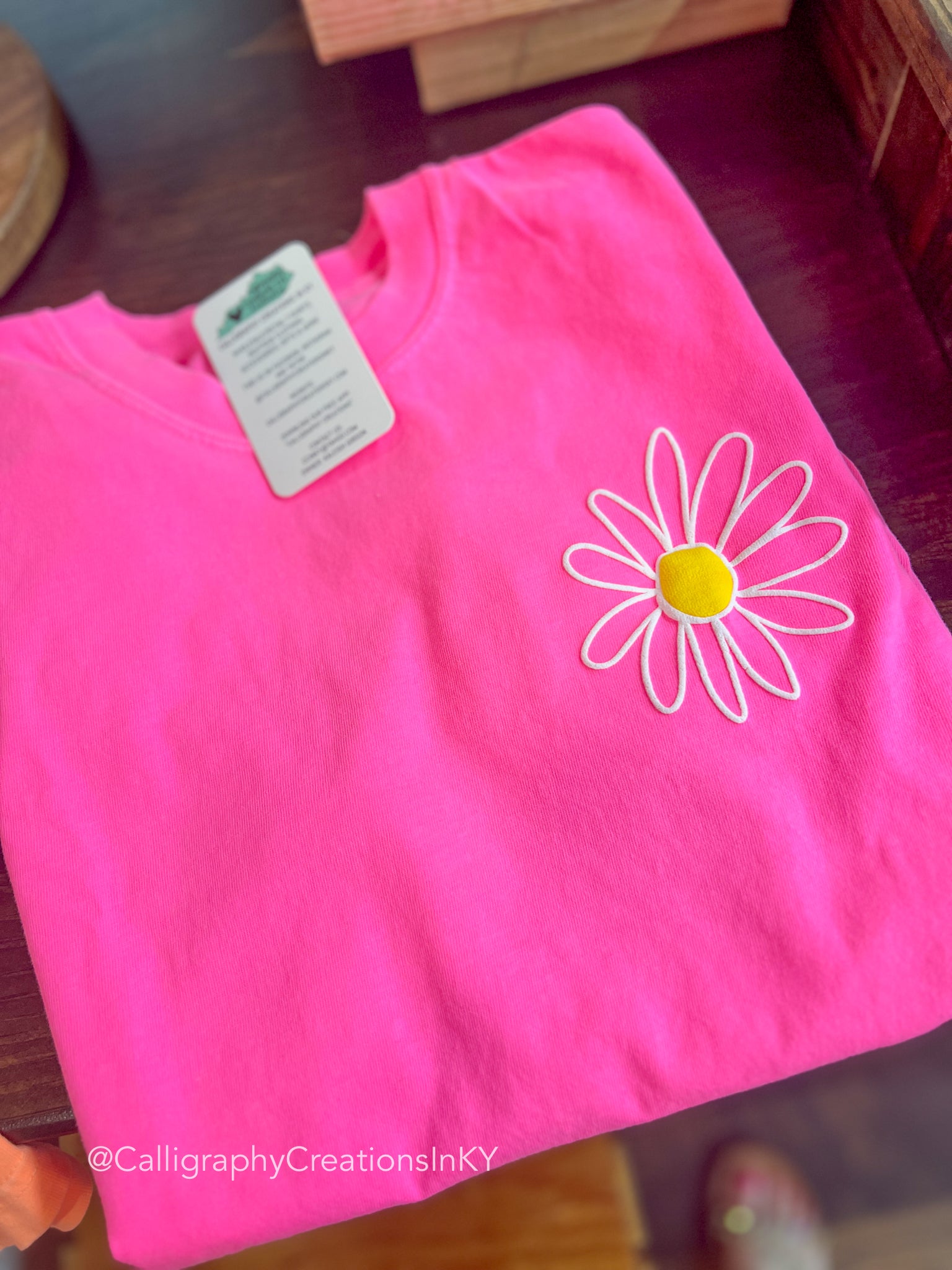 XL - Neon Pink • Daisy Tee *FINAL SALE*