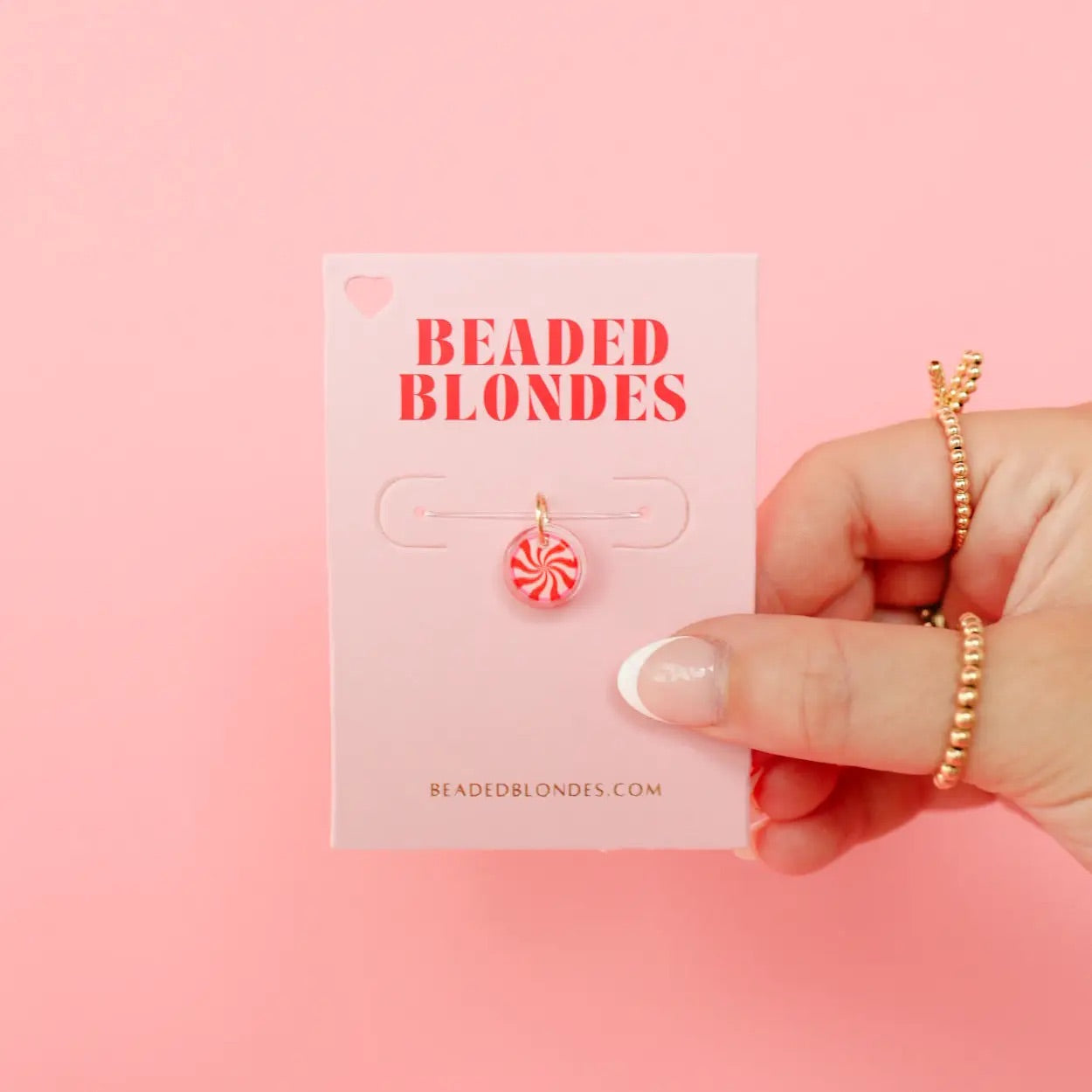 Peppermint Charm (Interchangable) • Beaded Blondes