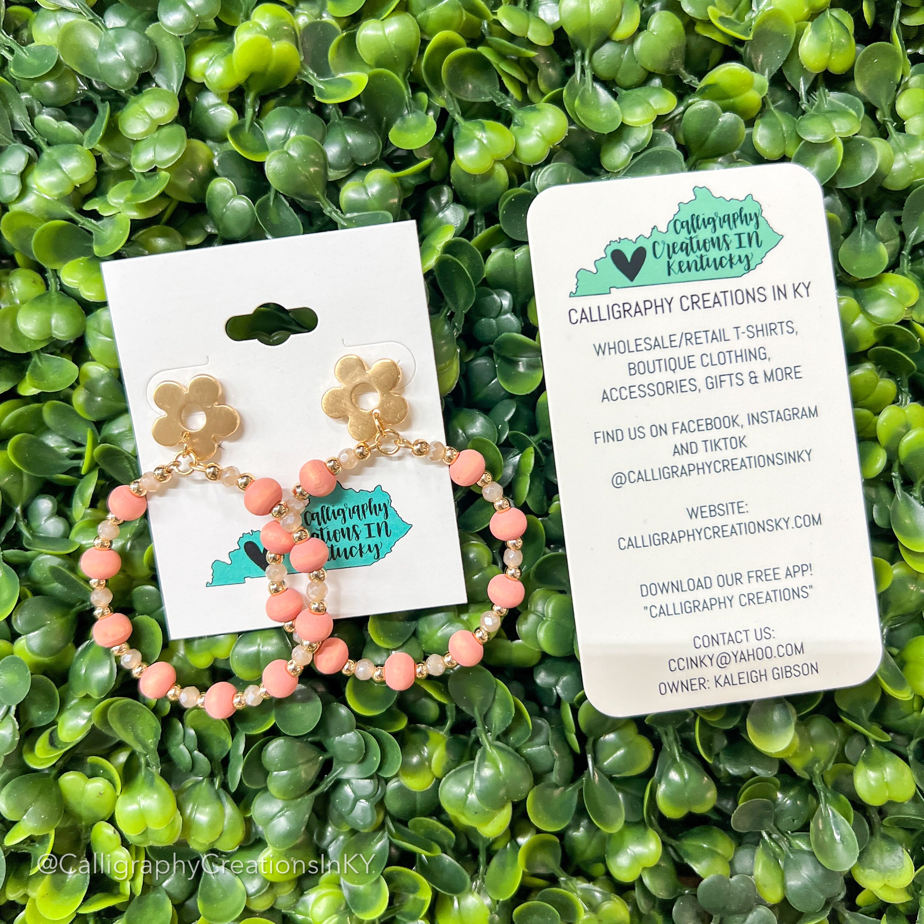 Pink • Flora Earrings