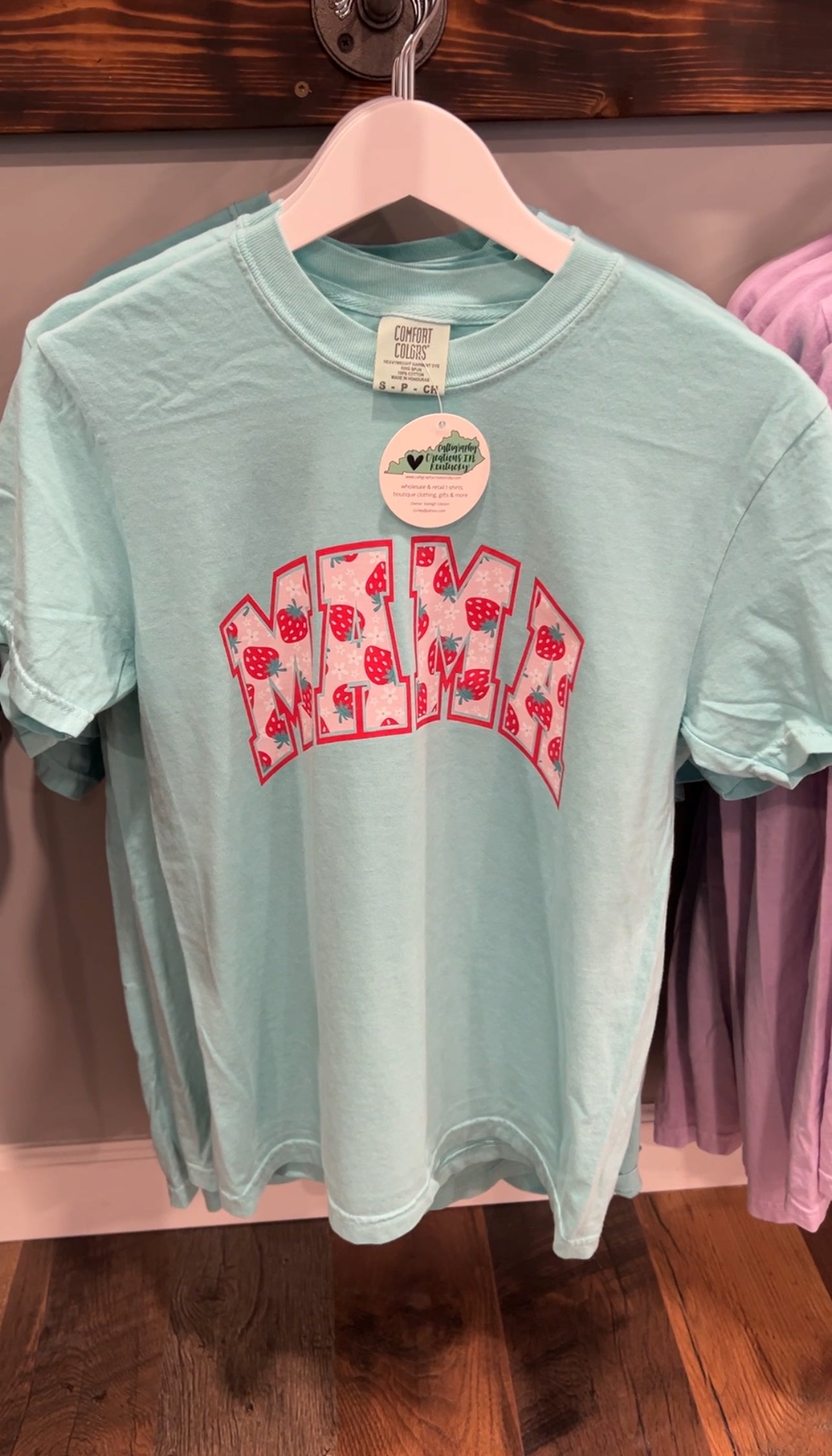 Chalky Mint • Strawberry Arch Mama Tee *FINAL SALE*