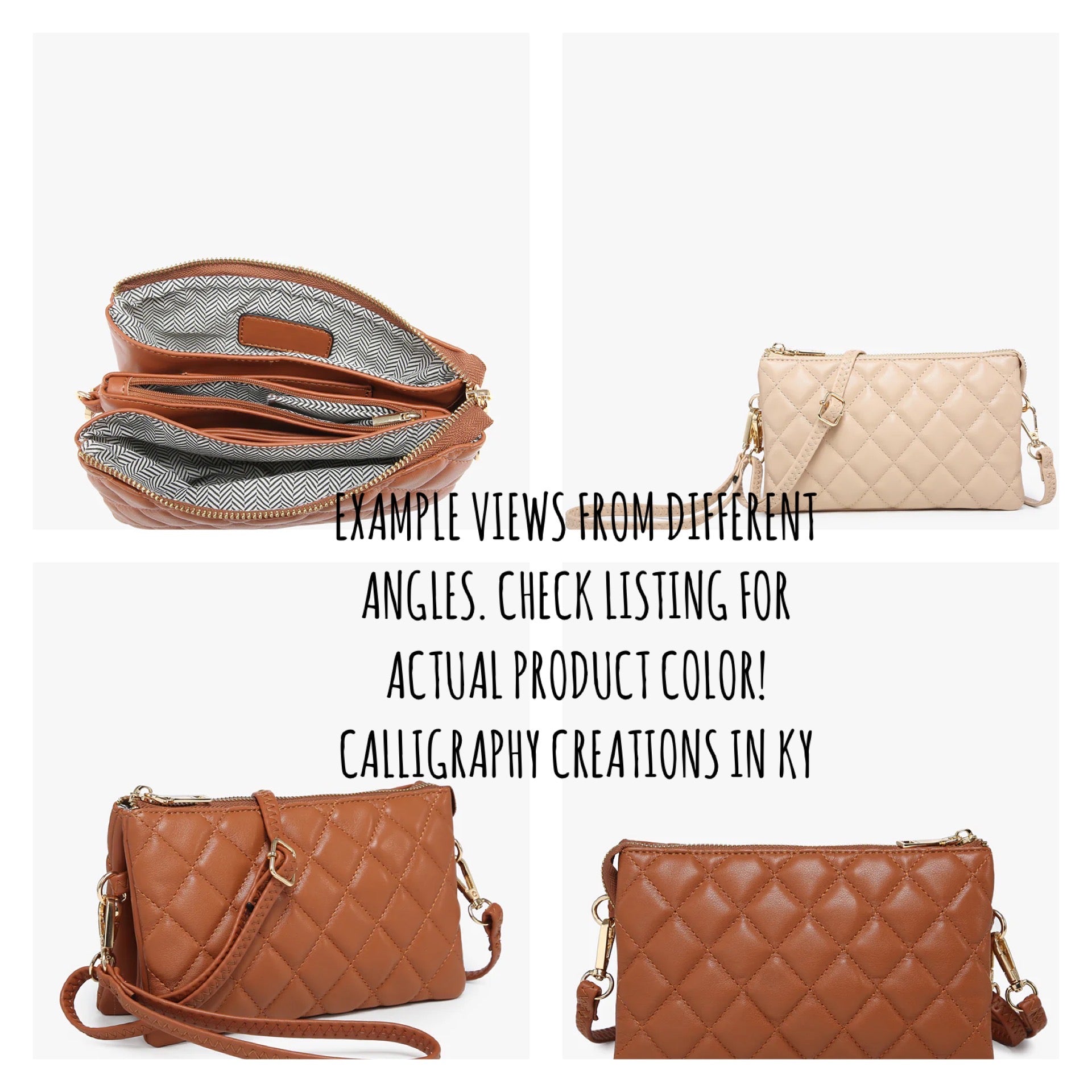 Tan | Riley Quilted Crossbody