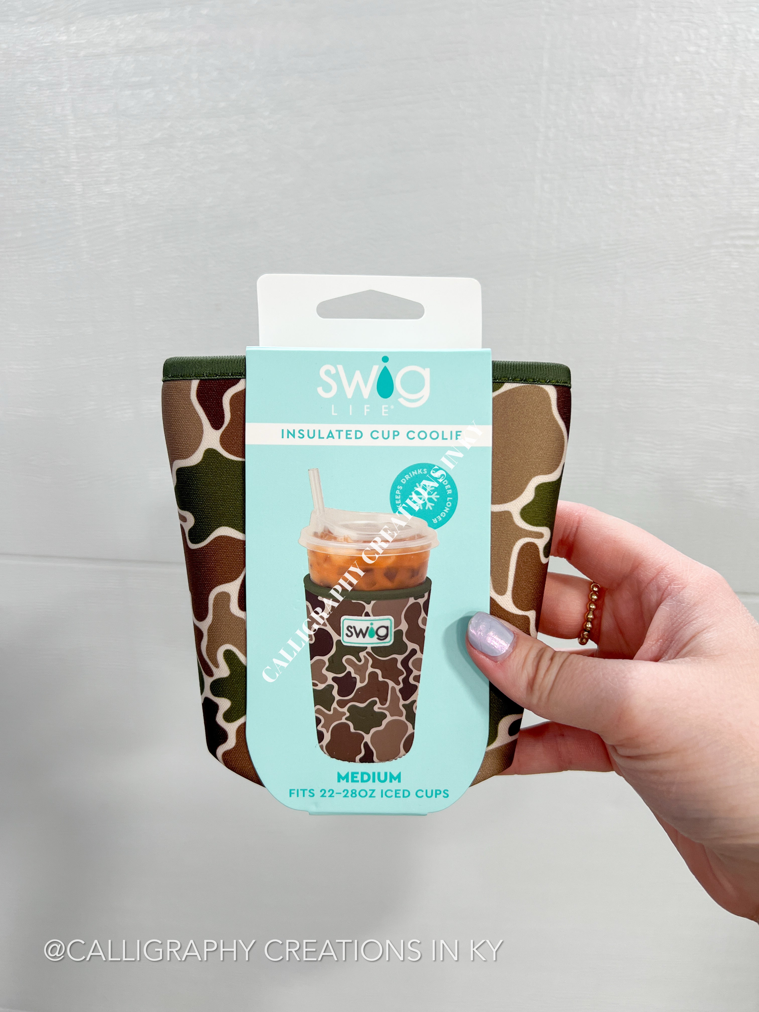 Hunting Camo Medium Swig Iced Cup Coolie