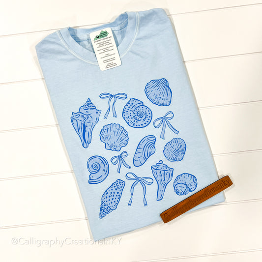 Blue Sea Shells CC Tee