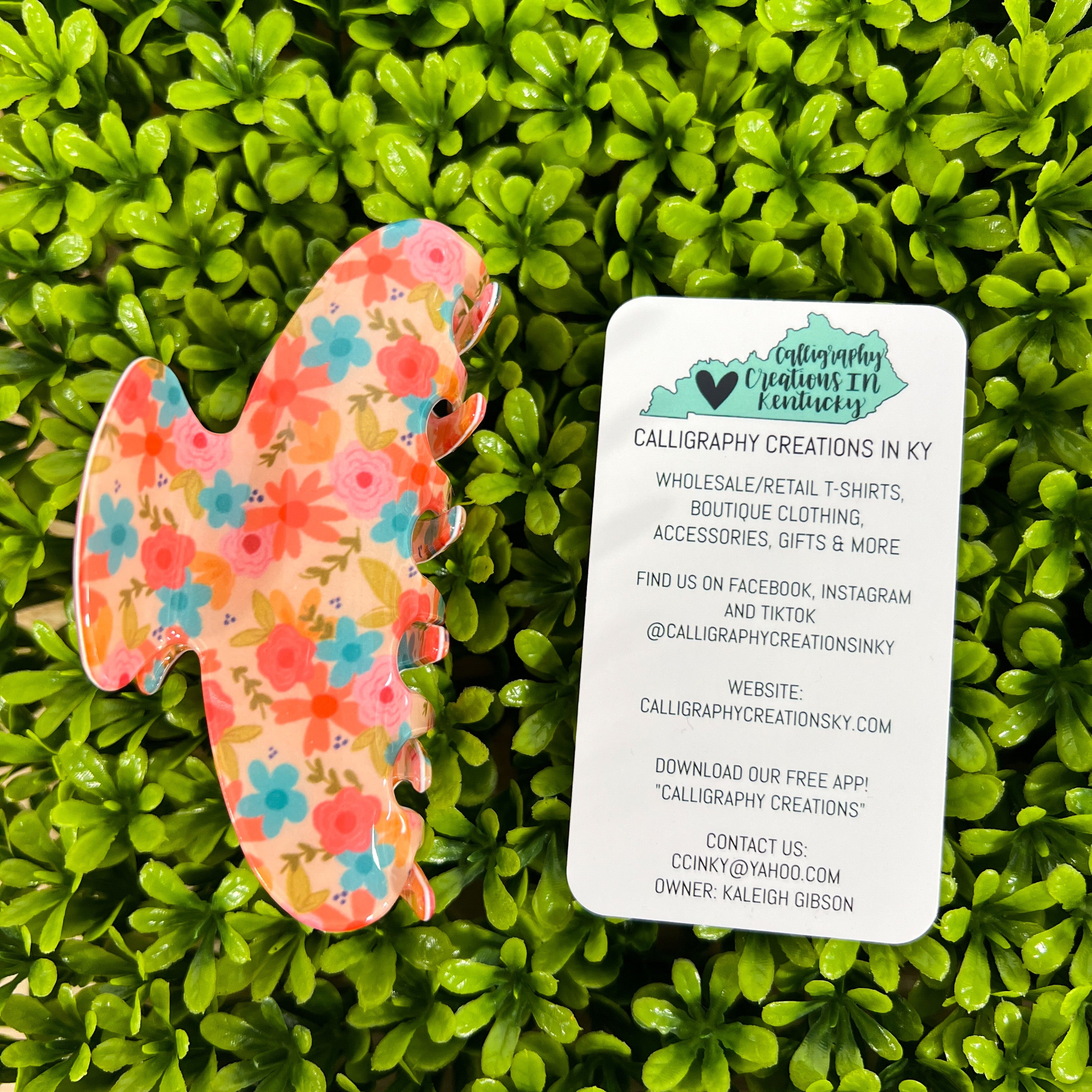 The Ansley Floral Claw Clip