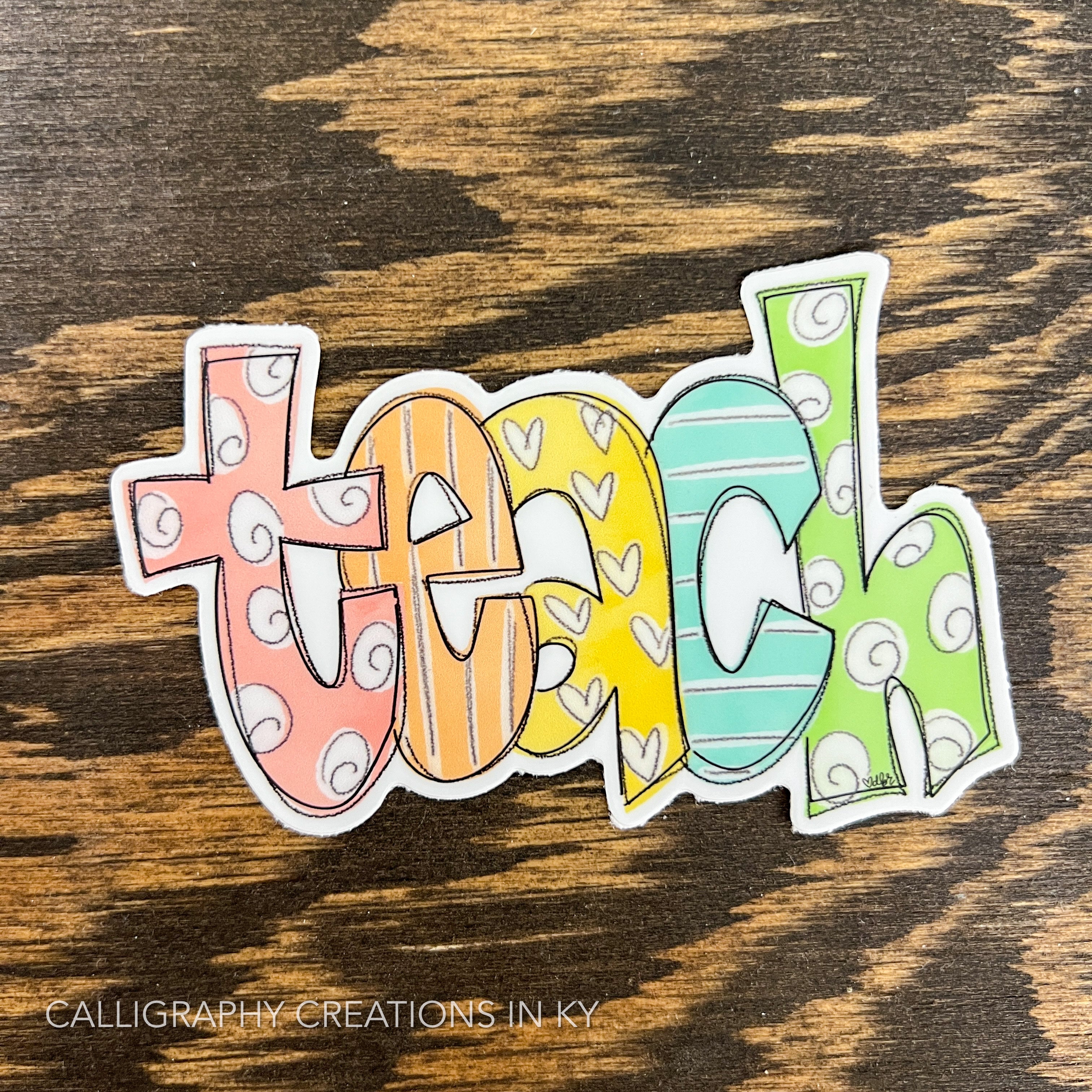 Multi Teach Sticker - Doodles By Rebekah