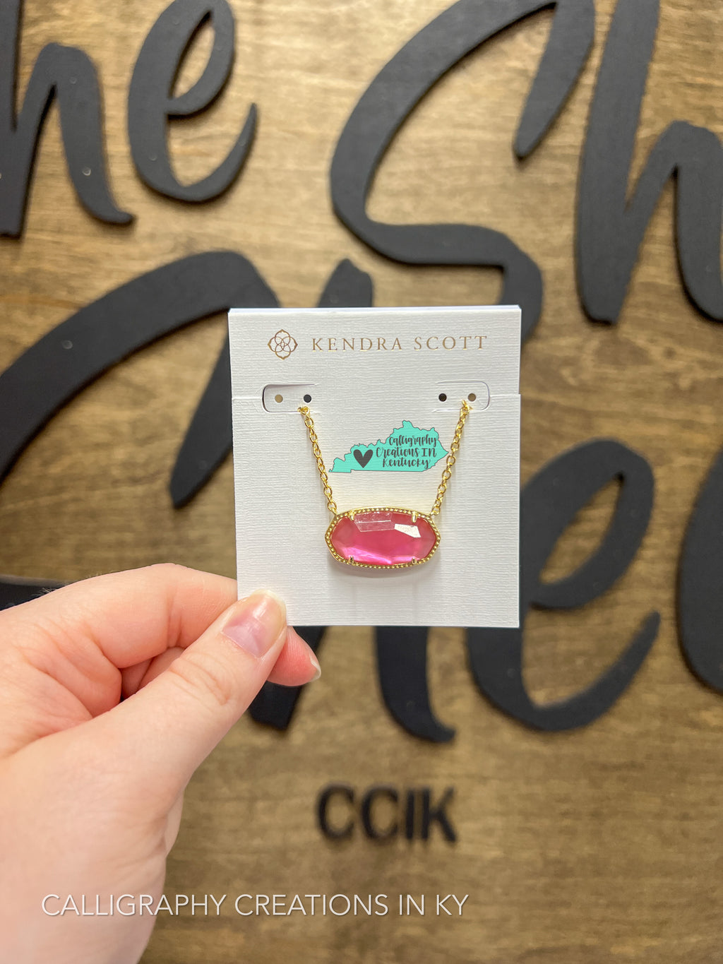 Kendra Scott Elisa Statement Short Pendant Necklace - Gold Azalea Illusion