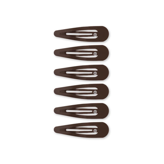 Brown Snap Clip 6ct (TELETIES)