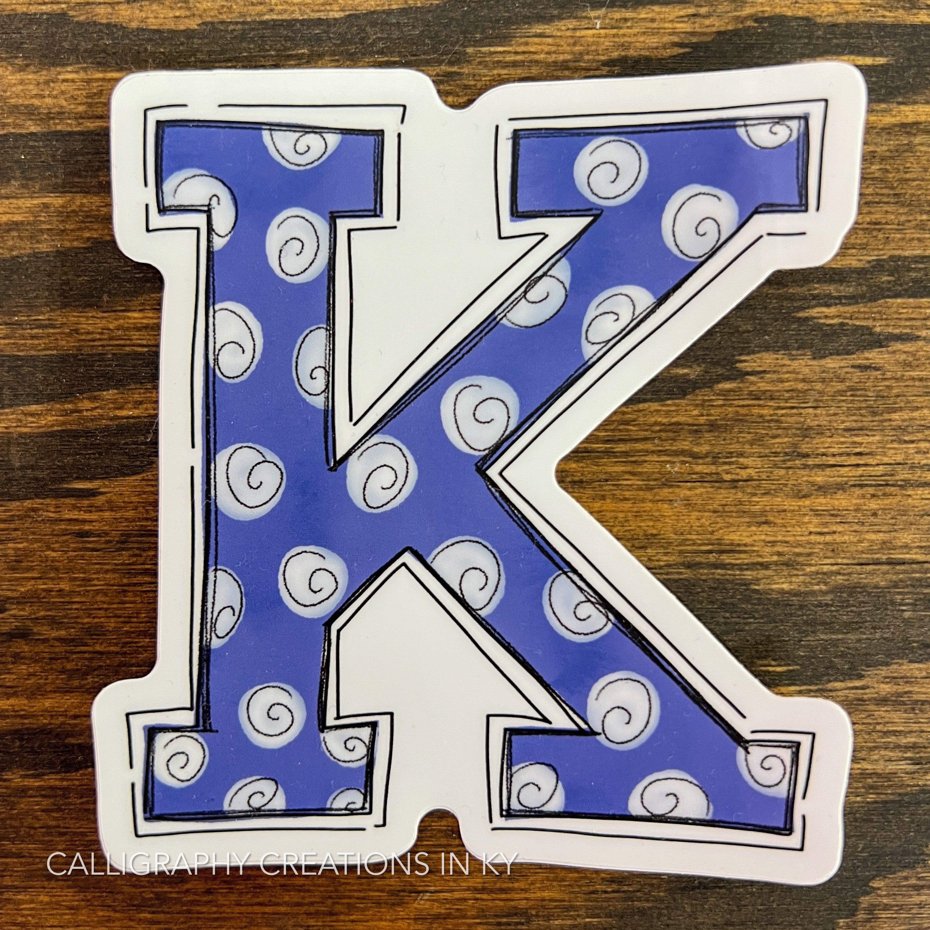 Big K Sticker - Doodles By Rebekah