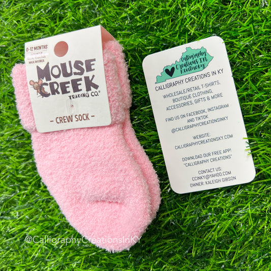 Mouse Creek Infant Cozy Cuff Crew Candy | World's Softest Socks