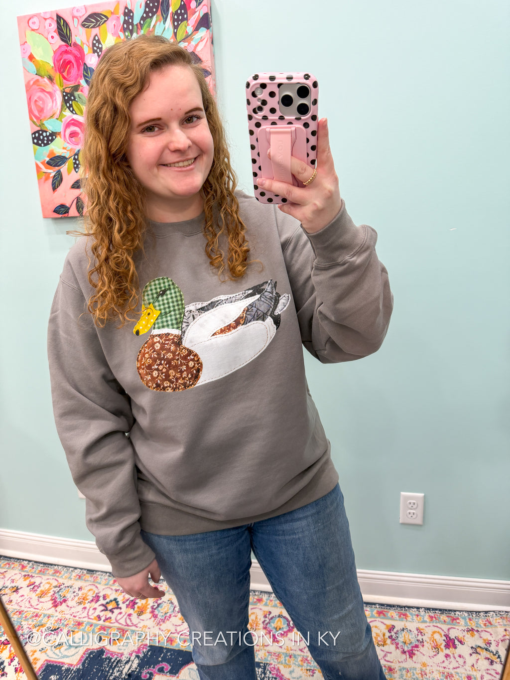 Faux Patchwork Mallard Sweatshirt {Made To Order}