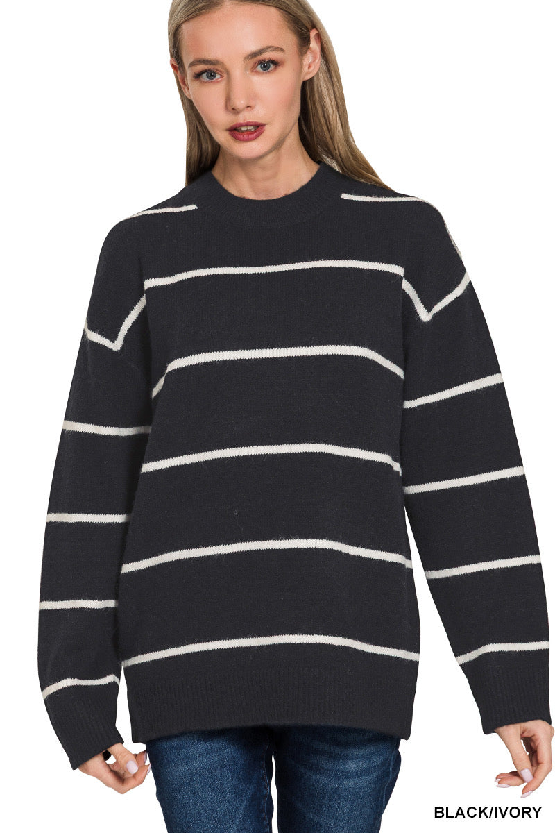 Black Stripe Sweater