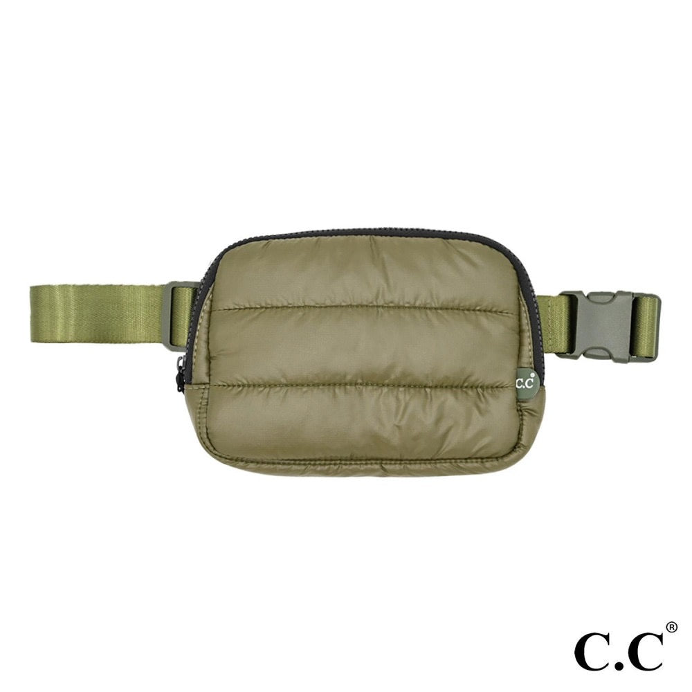 Olive • C.C. Puff Belt Bag