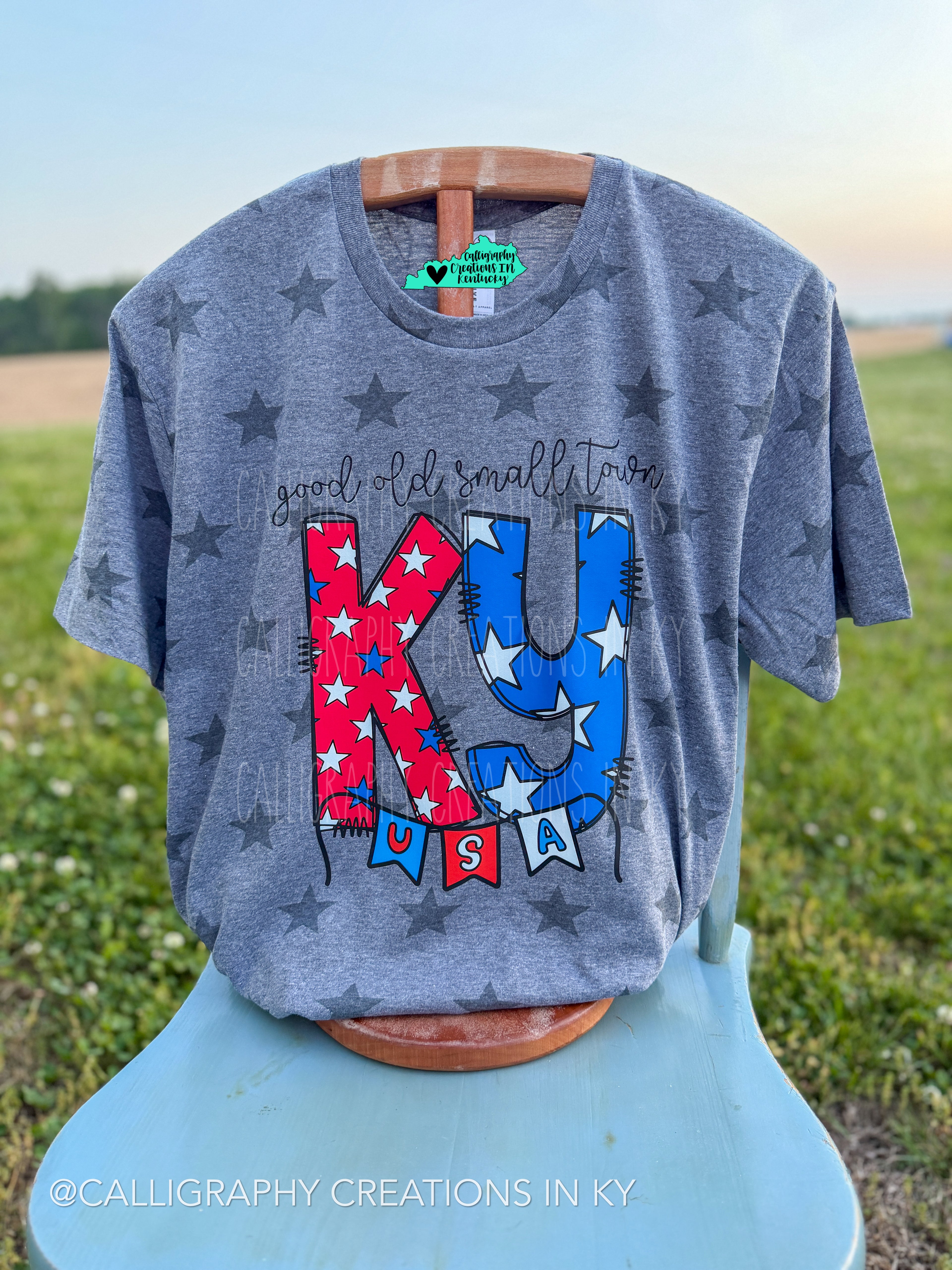 Small Town KY Stars Tee