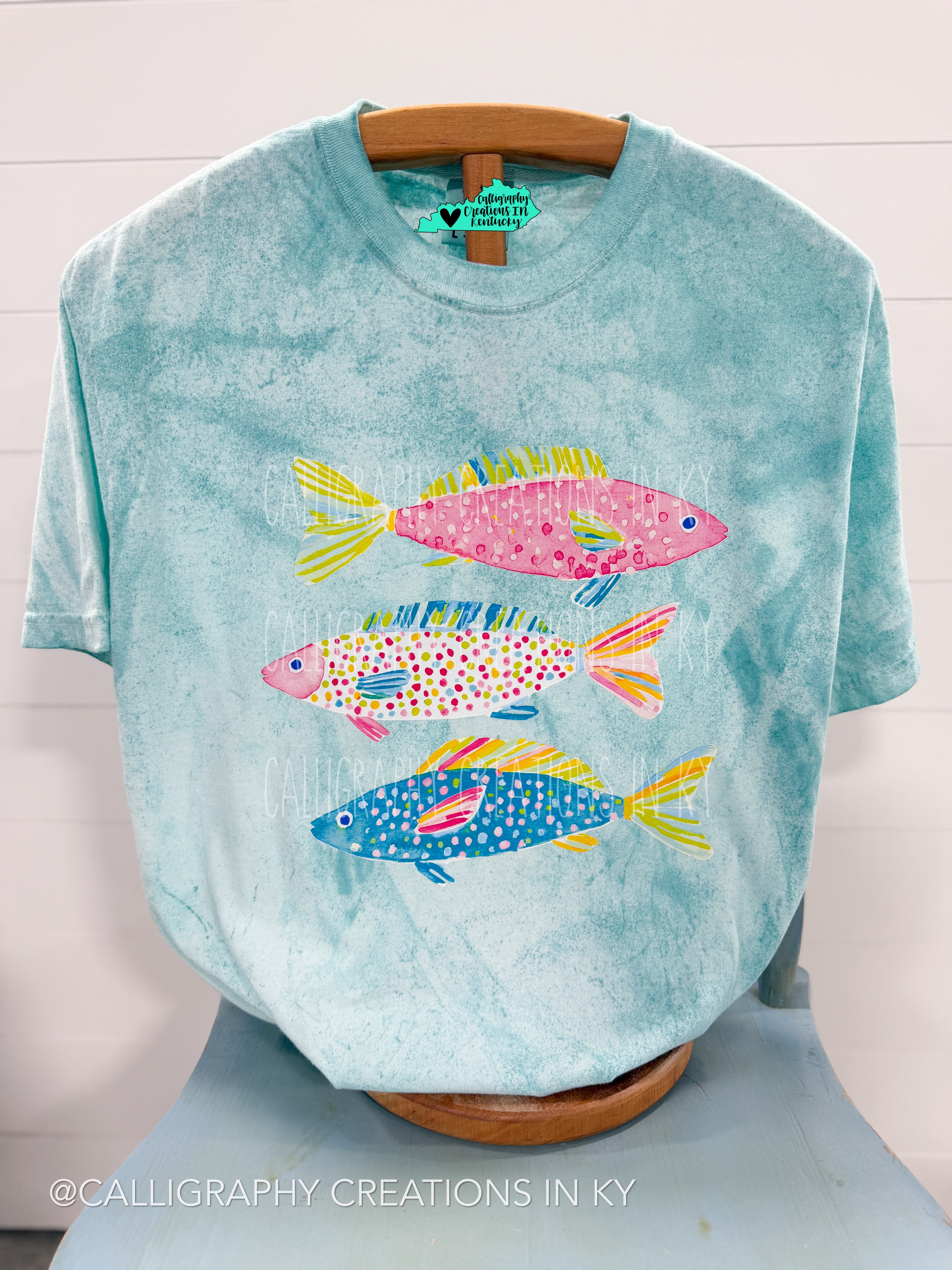 Colorblast Fish Trio CC Tee