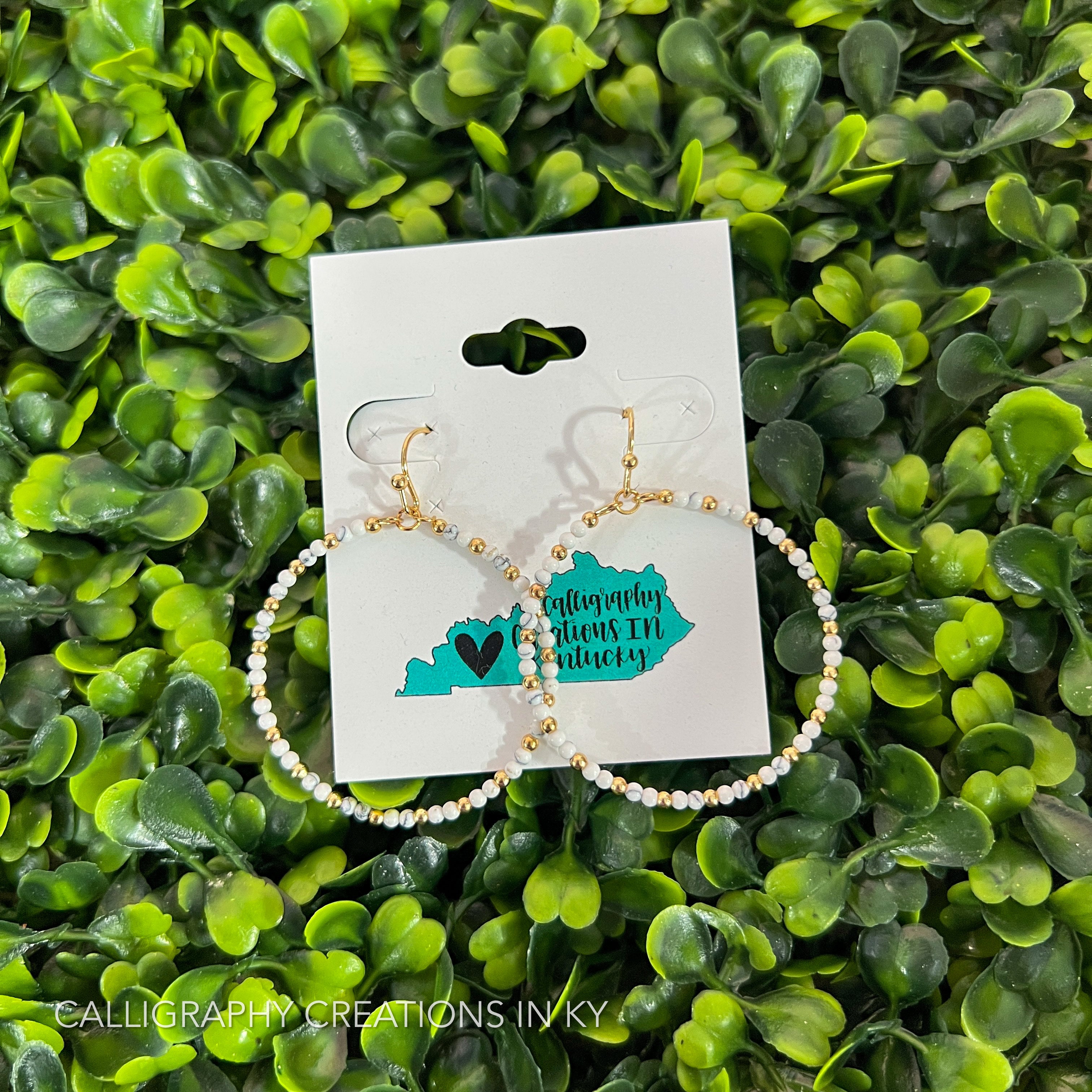 White | Harlie Earrings