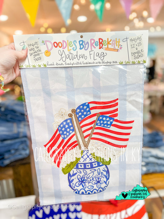 4th Hydrangea Garden Flag