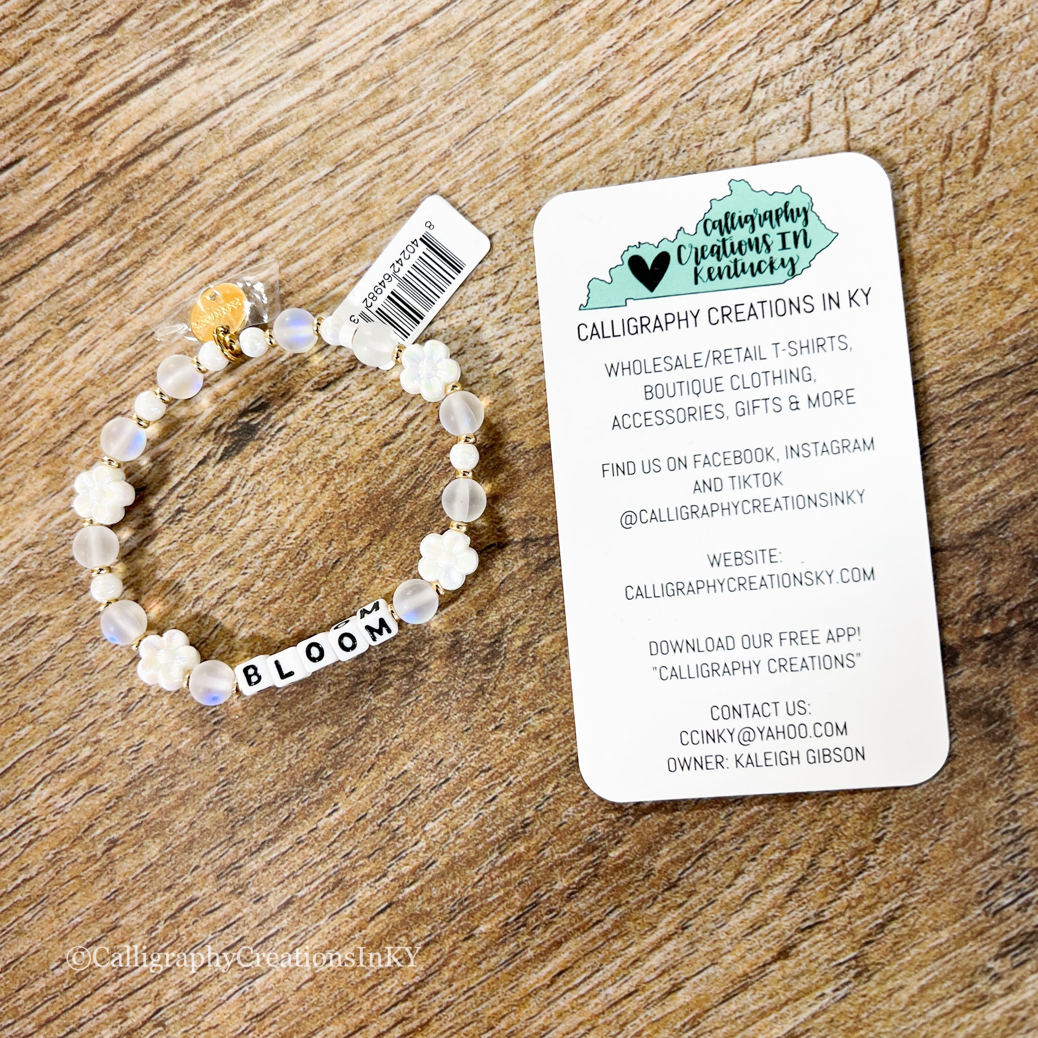 Bloom / Daisy Little Words Project Beaded Bracelet