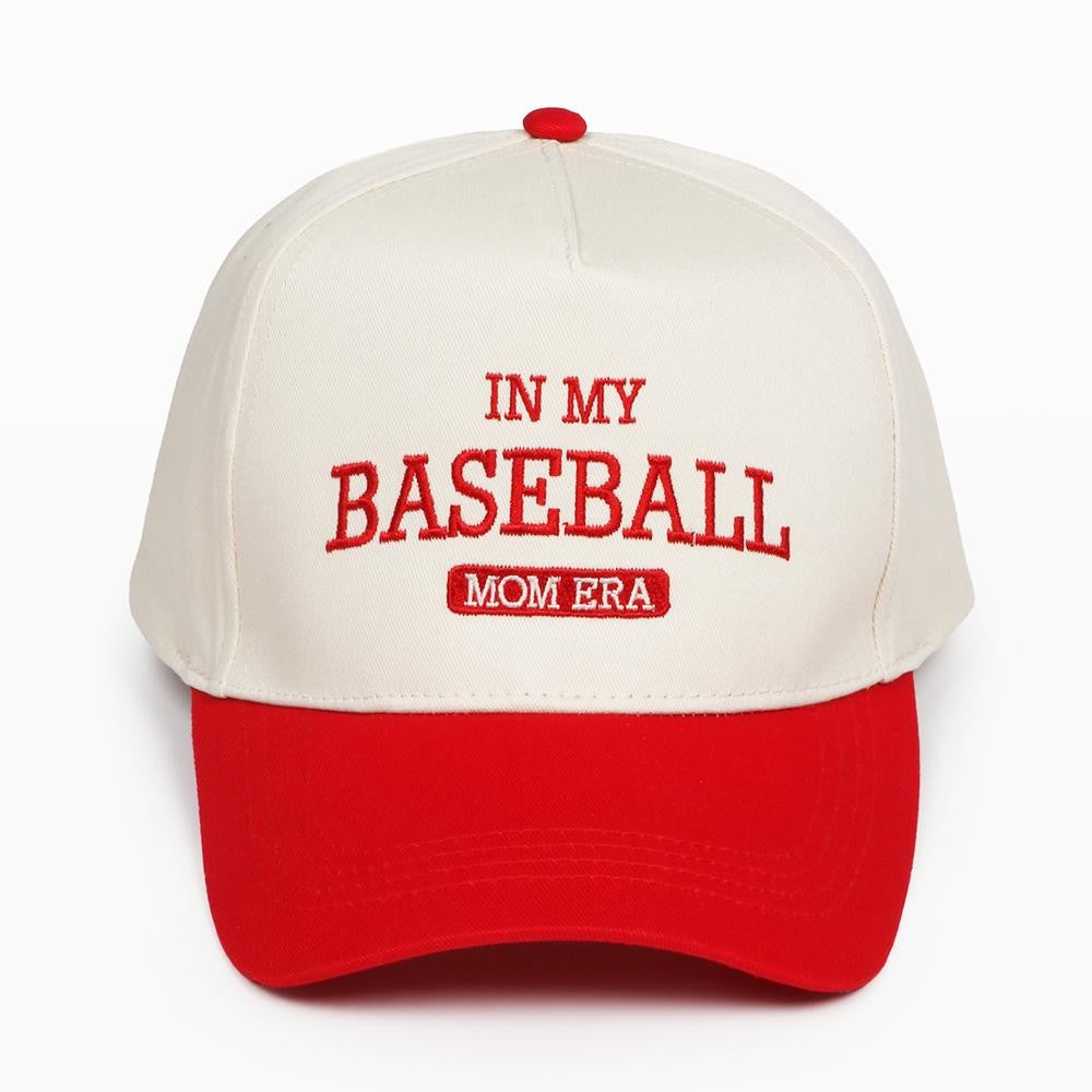 Red | Baseball Mom Embroidered Trucker Hat