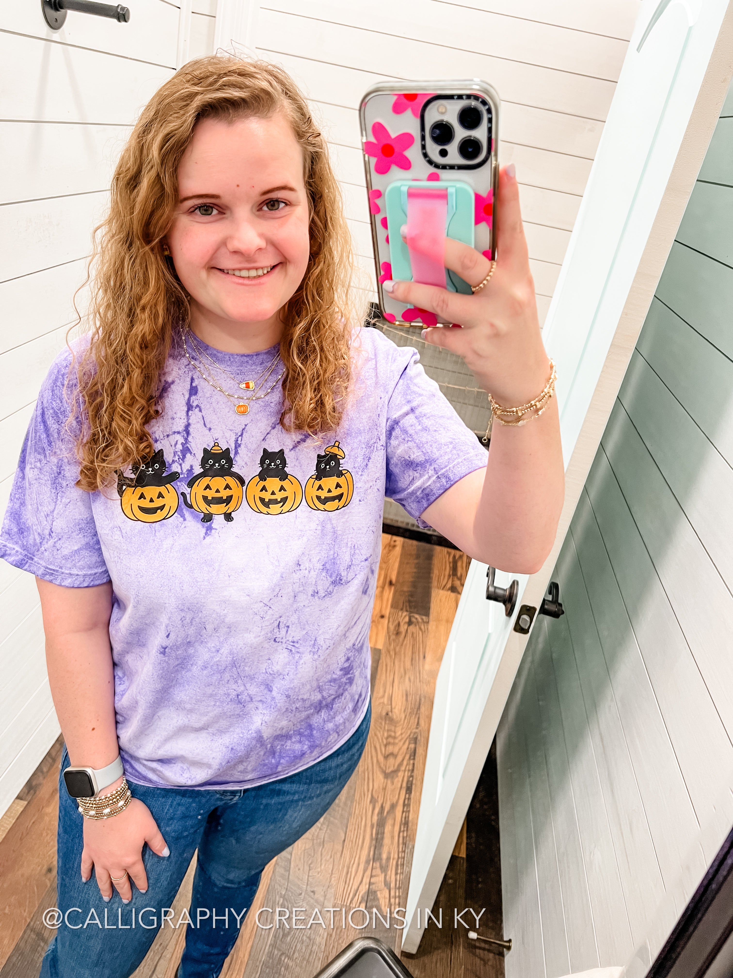 Colorblast Halloween Kitties CC Tee