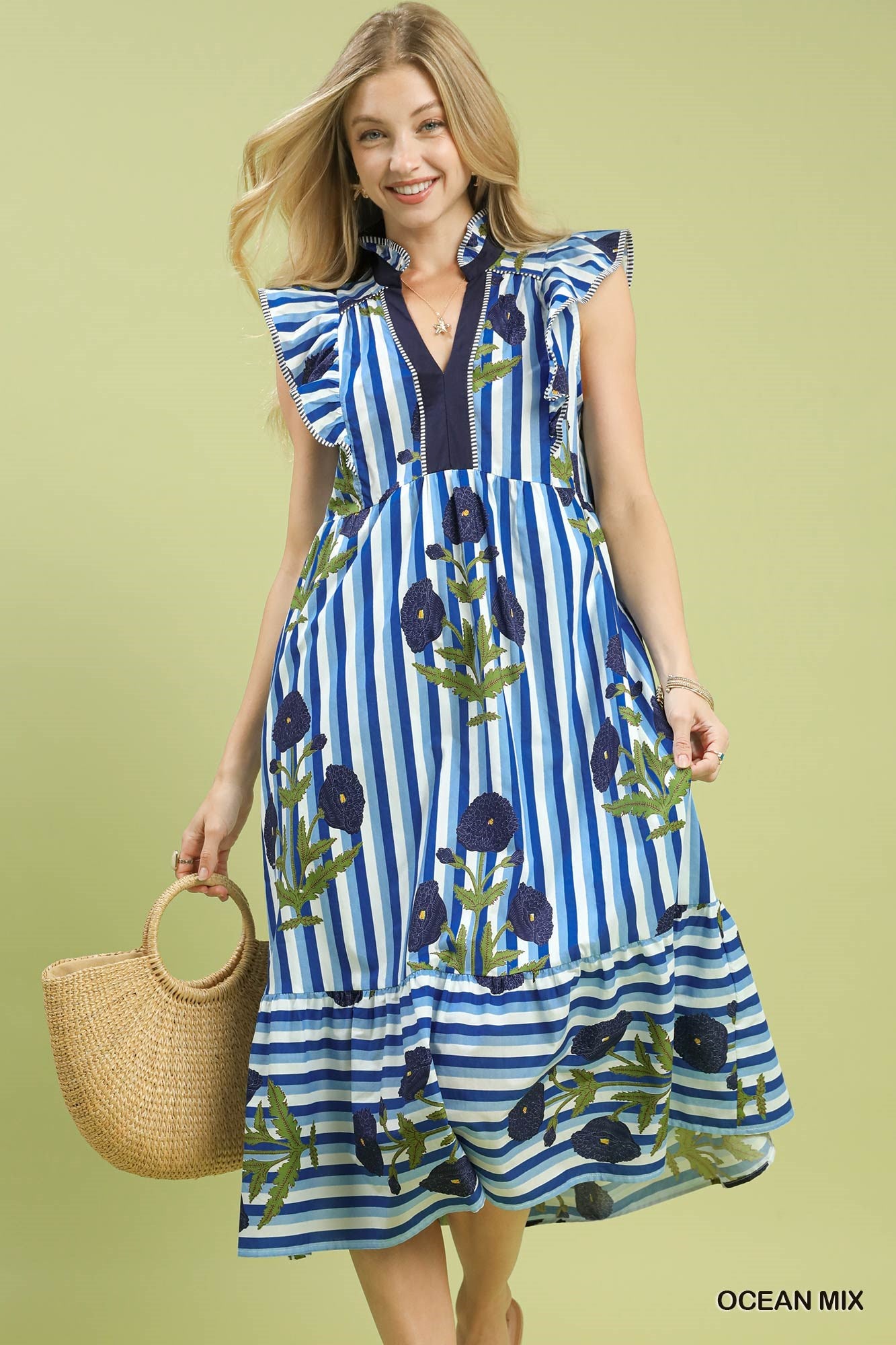 Blue | Spring Vibes Only Dress *FINAL SALE*