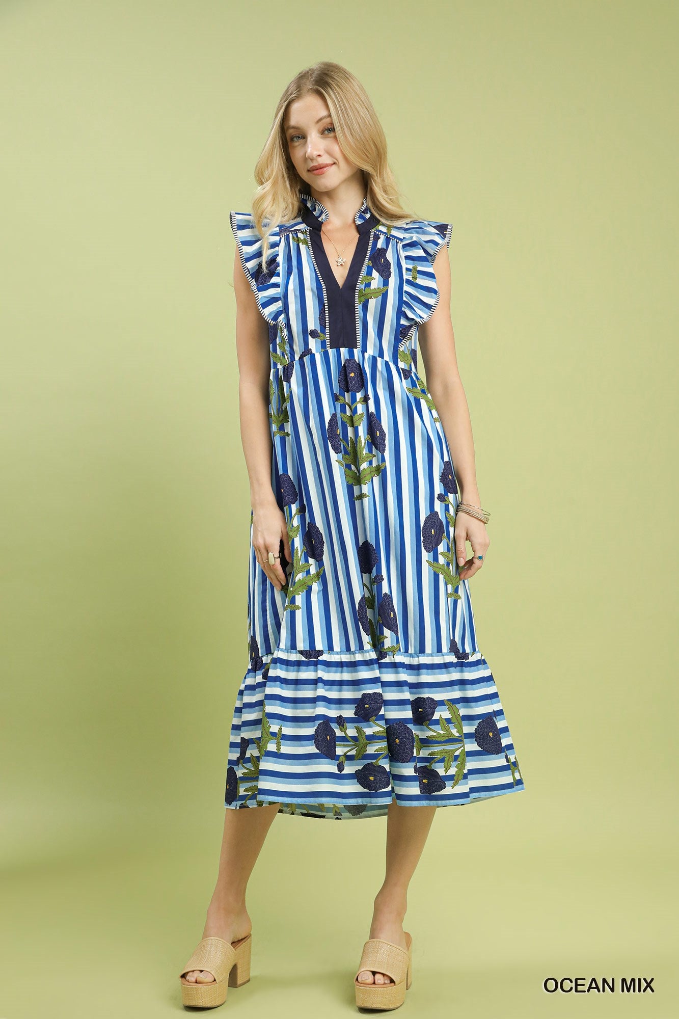Blue | Spring Vibes Only Dress *FINAL SALE*