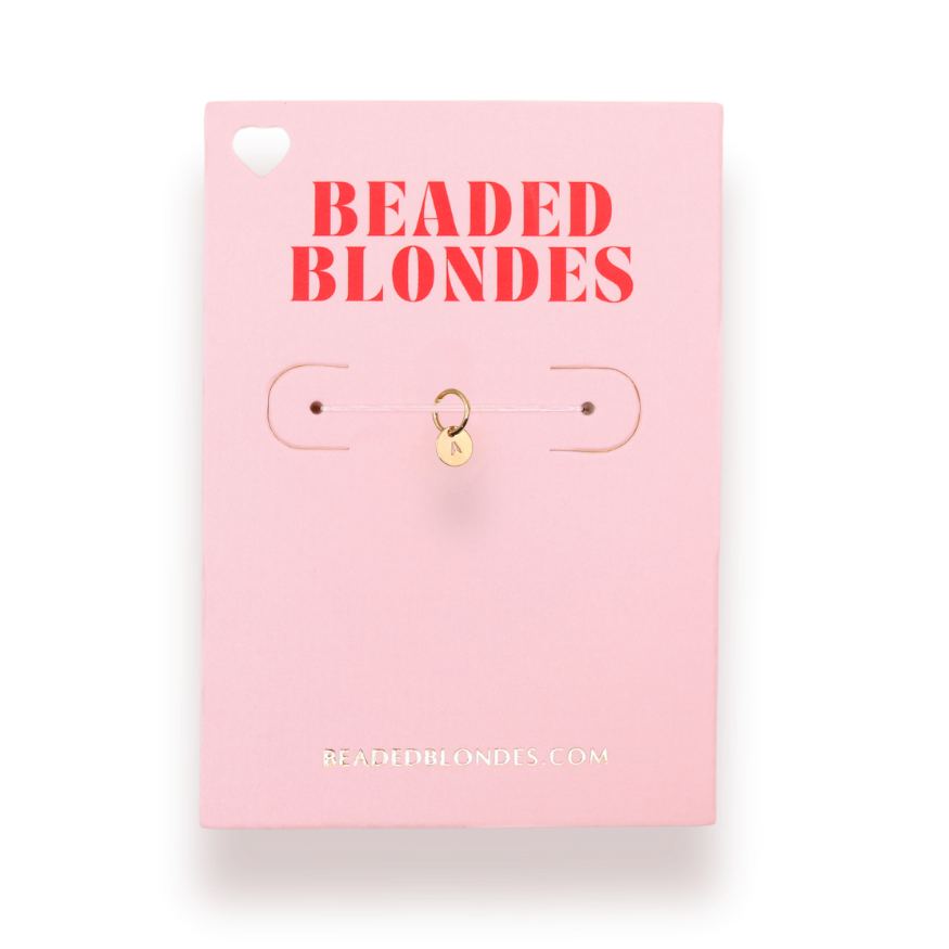 Beaded Blondes Initial Charm