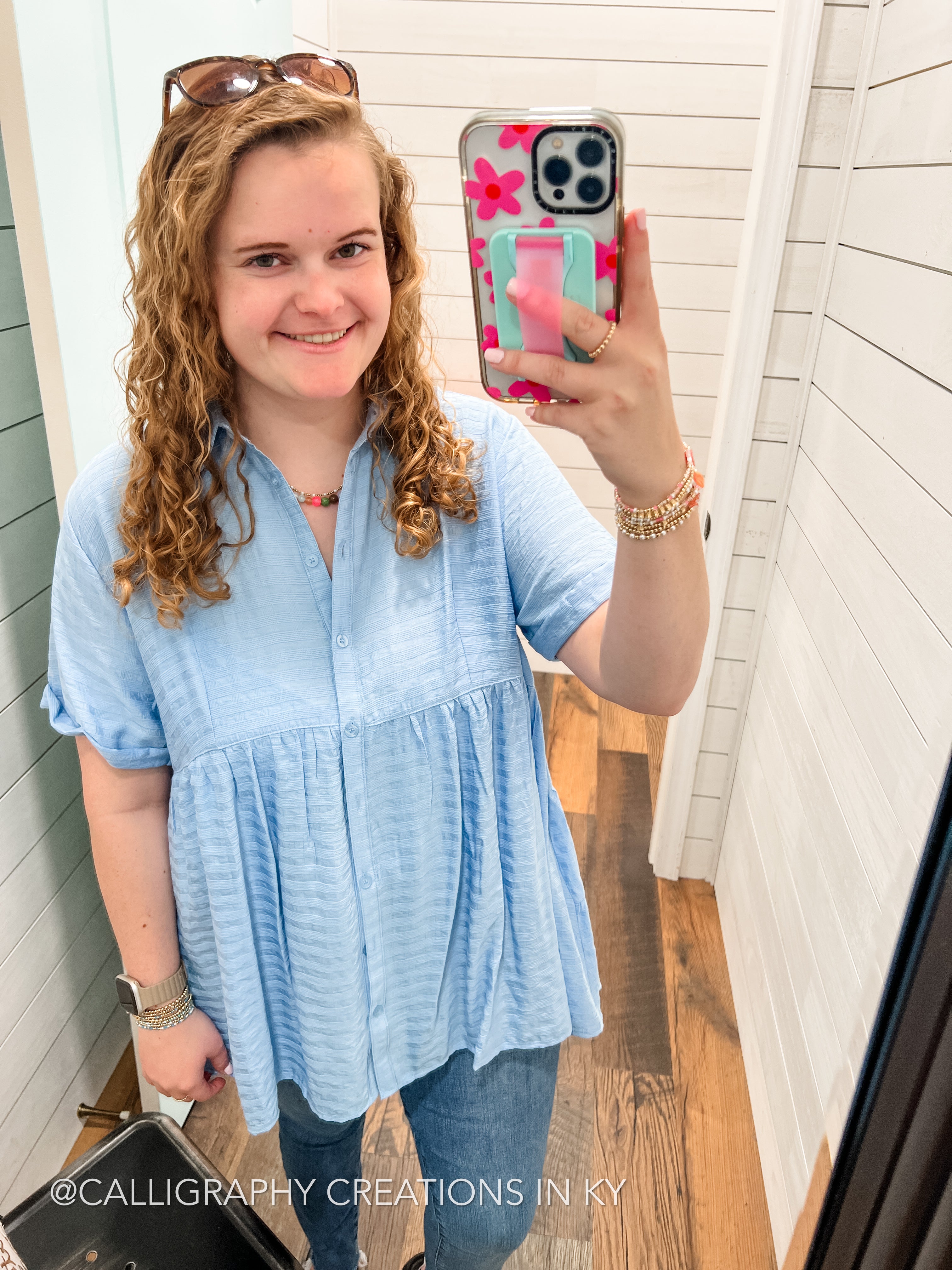 Blue | Lillia Top *FINAL SALE*