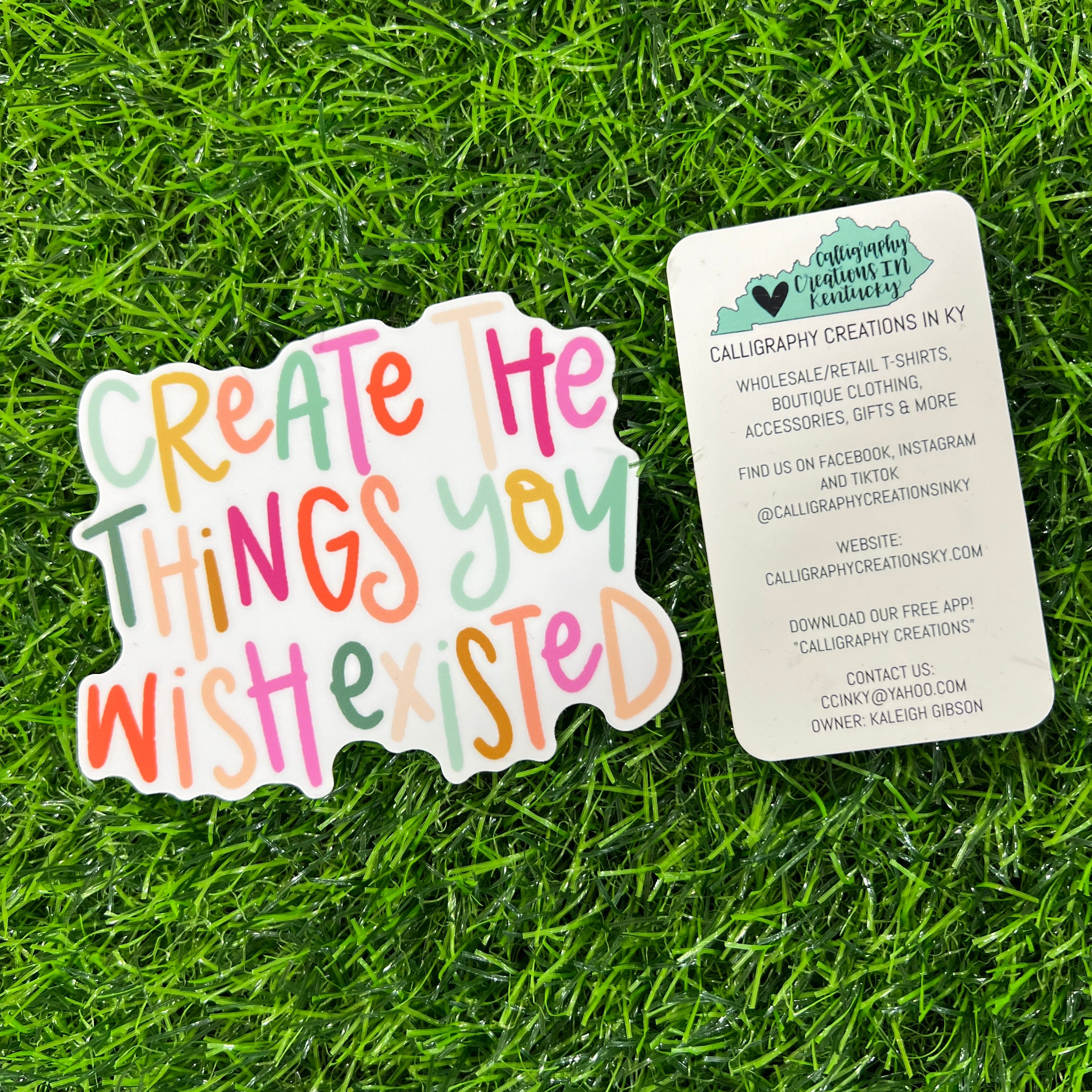 Create The Things Sticker - Doodles By Rebekah