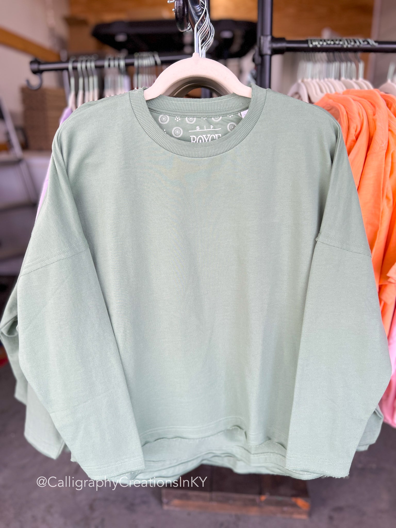 Sage | Royce Laurel French Terry Crew