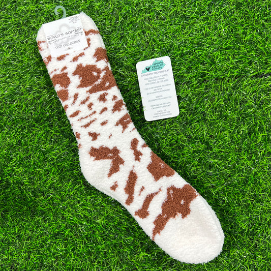 Brown Cow Holiday Fall Cozy Crew | World’s Softest Socks
